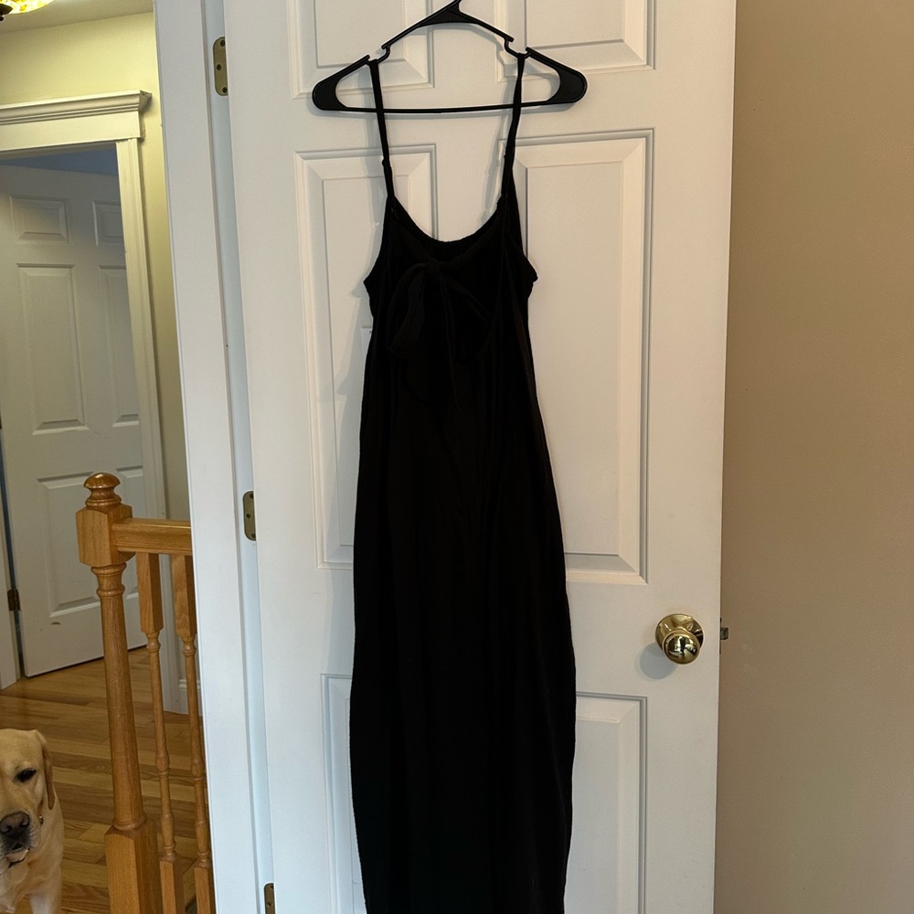 Sol Angeles Black Sleeveless Maxi Slip Dress - Picture 4 of 5